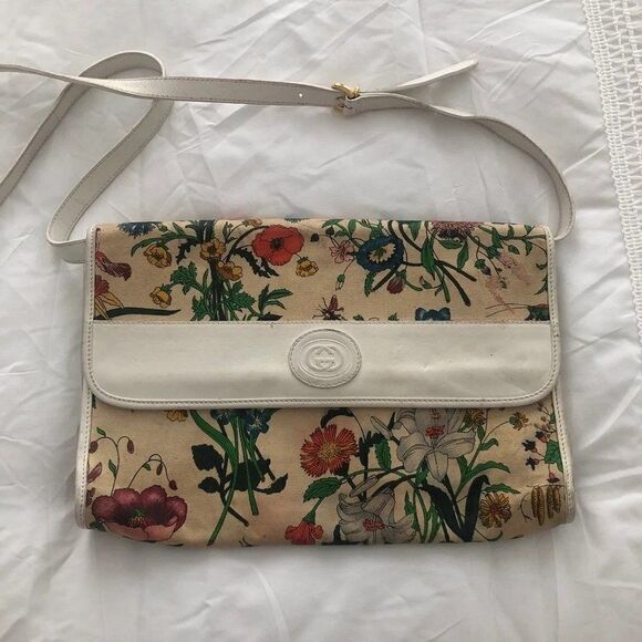 Gucci Floral Vintage Crossbody Purse - Picture 1 of 7